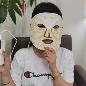 New led lights flexible face mask red green blue anti aging omnilux